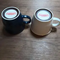 niko and ネイビー・ホワイト マグカップ 2個セット