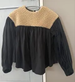 folk made ボアギャザーブラウス　Mサイズ