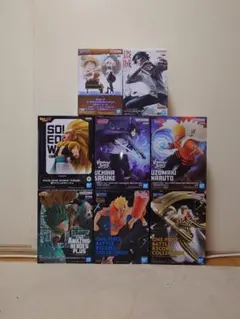 278.ドラゴンボール　ワンピース　ボルト等　最新プライズ　８体セット