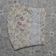 不織布マスクが見えるマスクカバー　脇ブレード付