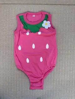 いちご柄ロンパース 80cm