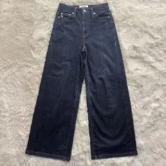 SOMETHING LISA ワイドデニムパンツ インディゴブルー　サイズS