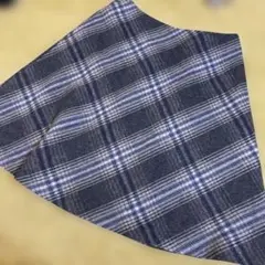 NATURAL BEAUTY BASIC ネイビー チェック タイトスカート M