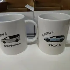 NISSAN マグカップ セレナ　キックス2個