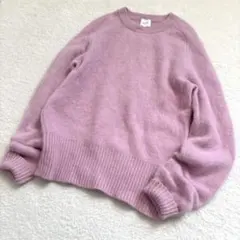 Spick & Span FUR KNIT クループルオーバーラクーン混 ニット