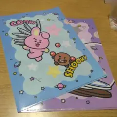 BT21×くら寿司のコラボクリアファイル２点セット☆