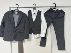 グレー フォーマルスーツセット 4点　140くらい