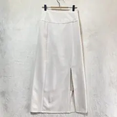 クラシカルエルフ/ロングタイトスカート/L/ウエストゴム スリット アイボリー