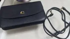 【美品】コーチ ショルダーウォレット ヘイデン ペブルレザー ブラック