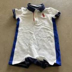 【美品】Ralph Lauren ポロシャツロンパース 6m