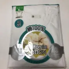 未使用　メンズ　半袖丸首シャツ　Ｌサイズ　２枚組　綿１００%