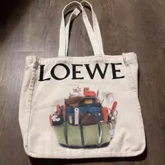 【希少】ロエベLOEWEクラフテッド・ワールド展限定ノベルティトートバッグ