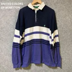 UNITED COLORS OF BENETTON 90s ストライプポロシャツのサムネイル