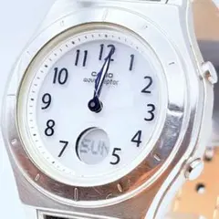 稼動 CASIO ソーラー wave ceptor 腕時計 青針 曜日のサムネイル