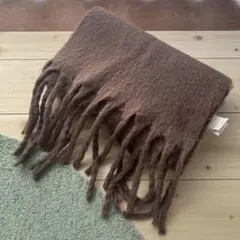 ASZAKKA ブラウン マフラー Fサイズ