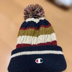 Champion ボンボン付きニット帽