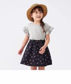 アプレレクール☆さくらんぼドッキングワンピース　90サイズ　ベビー　女の子のサムネイル