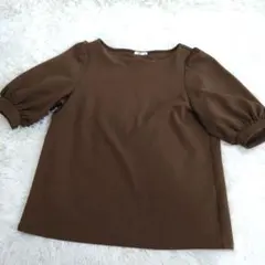 GU ブラウン 半袖 トップス M E