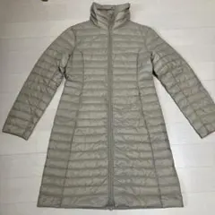 キルティングロングジャケット Lサイズ ベージュ