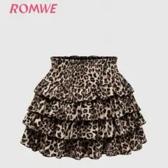 y2k グランジ系 ヒョウ柄 ミニスカート