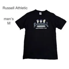 ラッセルアスレチック メンズ Tシャツ 半袖 黒 野茂 M 野球応援