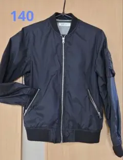 140　H&M MA-1ジャケット　ブラック