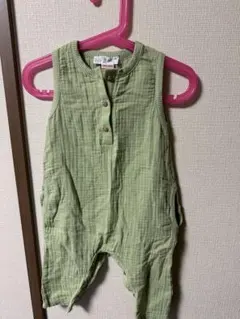 ZARA グリーンロンパース 9-12ヶ月