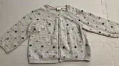 H&M ドット模様 カーディガン 74サイズ