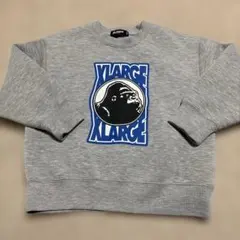 XLARGE KIDS グレー スウェットシャツ 100cm