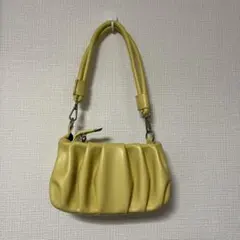 グレイル　2Wayタックレザーミニショルダーバッグ イエロー［at1796］のサムネイル