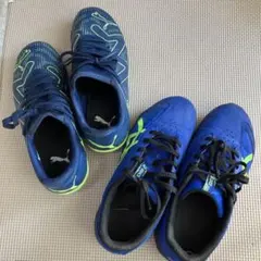 Puma サッカーシューズ & Asics トレーニングシューズ セット22cm