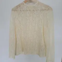SNIDEL アイボリー レースブラウス Fサイズ