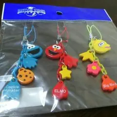 クッキーモンスター エルモ ビッグバード キーホルダー