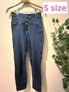 【美品】Heather スキニー　デニム　ブルー　紺