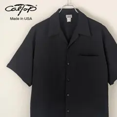 Caltop キャルトップ カルトップ USA製 オープンカラーシャツ ブラック