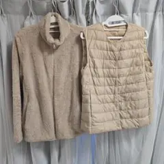 UNIQLO☆アウター２点セット☆フリース・ウルトラダウンベスト