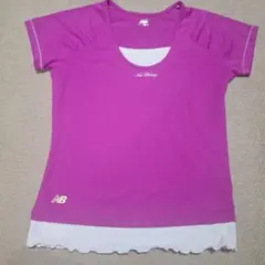 New Balance ピンク Tシャツ　テニスウェア