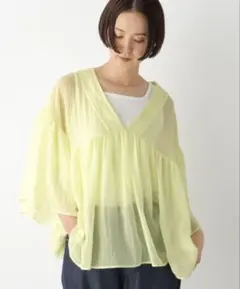 LEPSIM♡ たっぷりギャザーVブラウスのサムネイル