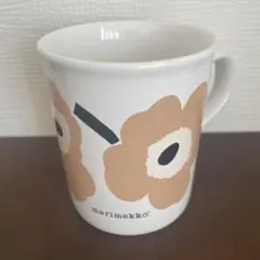 ［くぼこ様専用］ビンテージ　marimekko ウニッコ　マグカップ　ベージュ