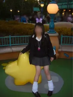 ミニーマウススパンコールカチューシャ パープル