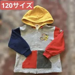 ミキハウス パーカー120 美品 レトロ　トレーナー