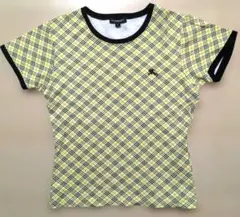 BURBERRY LONDON チェック柄 半袖Tシャツ イエロー Lのサムネイル