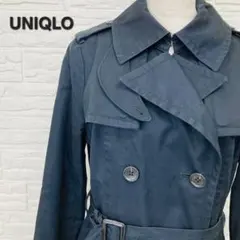 UNIQLO ユニクロ トレンチコート ブラック Mサイズ ベルト付き