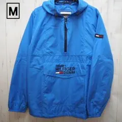 トミーヒルフィガー デニム アノラック ウィンドジャケット M ブルー