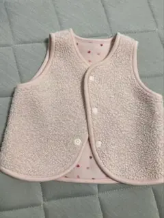 UNIQLO リバーシブル　ベビーベスト 60cm ピンク