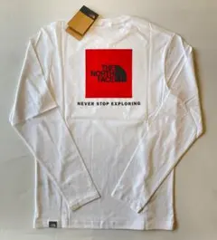 【Lサイズ】新品 タグ付き ノースフェイス レッドボックス ロンT ホワイト