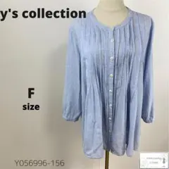 訳あり y's collection ノーカラーシャツ ブラウス チュニック