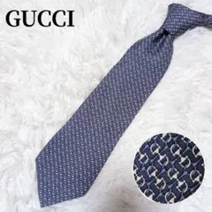 美品✨GUCCIグッチ ネクタイ ホースビット 裏GG刺繍 シルク イタリア製