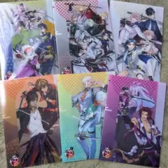 刀剣乱舞　クリアファイル 6枚 セブンイレブン