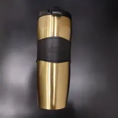 スターバックス ステンレス タンブラー 滑り止め付き　ゴールドカラー 2006